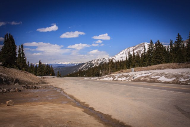 Hoosier Pass and the contientnal divide looking north